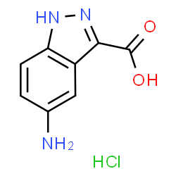 ChemSpider 2D Image | 5-amino-1H-indazole-3-carboxylic acid hydrochloride | C8H8ClN3O2