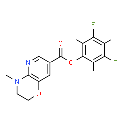 ChemSpider 2D Image | Pentafluorophenyl 4-methyl-3,4-dihydro-2H-pyrido[3,2-b][1,4]oxazine-7-carboxylate | C15H9F5N2O3