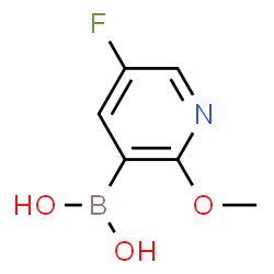 ChemSpider 2D Image | 5-Fluoro-2-methoxypyridine-3-boronic acid | C6H7BFNO3