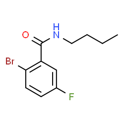 ChemSpider 2D Image | 2-Bromo-N-butyl-5-fluorobenzamide | C11H13BrFNO