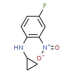 ChemSpider 2D Image | N-Cyclopropyl-4-fluoro-2-nitroaniline | C9H9FN2O2