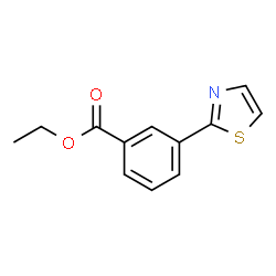 ChemSpider 2D Image | Ethyl 3-(2-thiazolyl)benzoate | C12H11NO2S