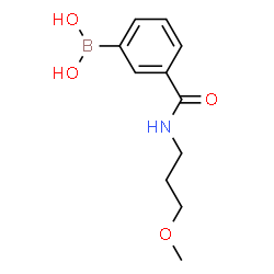 ChemSpider 2D Image | 3-(3-Methoxypropylcarbamoyl)phenylboronic acid | C11H16BNO4