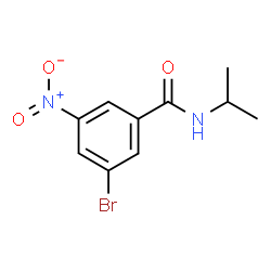 ChemSpider 2D Image | 3-Bromo-N-isopropyl-5-nitrobenzamide | C10H11BrN2O3