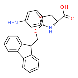 ChemSpider 2D Image | Fmoc-4-amino-D-phenylalanine | C24H22N2O4