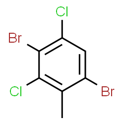 ChemSpider 2D Image | 3,6-Dibromo-2,4-dichlorotoluene | C7H4Br2Cl2