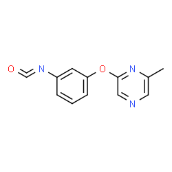 ChemSpider 2D Image | 2-(3-Isocyanatophenoxy)-6-methylpyrazine | C12H9N3O2