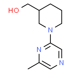 ChemSpider 2D Image | (1-(6-Methylpyrazin-2-yl)piperidin-3-yl)methanol | C11H17N3O