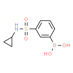 ChemSpider 2D Image | [3-(Cyclopropylsulfamoyl)phenyl]boronic acid | C9H12BNO4S