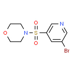 ChemSpider 2D Image | 4-[(5-Bromo-3-pyridinyl)sulfonyl]morpholine | C9H11BrN2O3S