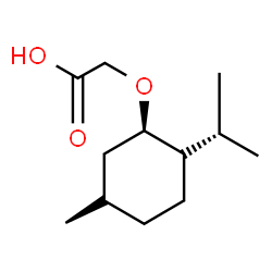 ChemSpider 2D Image | {[(1R,2R,5S)-2-Isopropyl-5-methylcyclohexyl]oxy}acetic acid | C12H22O3