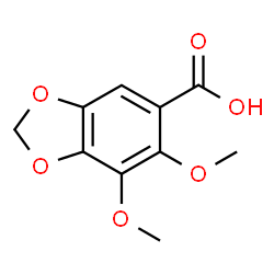 ChemSpider 2D Image | 6,7-Dimethoxy-1,3-benzodioxole-5-carboxylic acid | C10H10O6