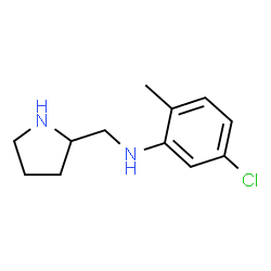 ChemSpider 2D Image | 5-Chloro-2-methyl-N-(2-pyrrolidinylmethyl)aniline | C12H17ClN2