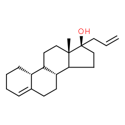 ChemSpider 2D Image | (8R,10R,13S,17R)-17-Allyl-13-methyl-2,3,6,7,8,9,10,11,12,13,14,15,16,17-tetradecahydro-1H-cyclopenta[a]phenanthren-17-ol | C21H32O