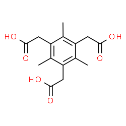 ChemSpider 2D Image | 2,2',2''-(2,4,6-Trimethylbenzene-1,3,5-triyl)triacetic acid | C15H18O6