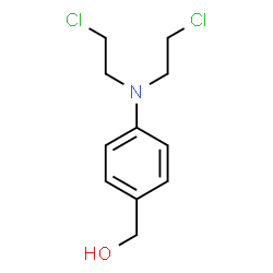 ChemSpider 2D Image | {4-[Bis(2-chloroethyl)amino]phenyl}methanol | C11H15Cl2NO