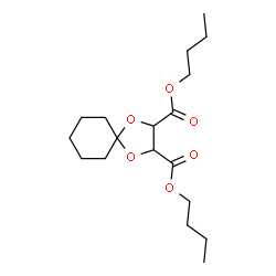 ChemSpider 2D Image | Dibutyl 1,4-dioxaspiro[4.5]decane-2,3-dicarboxylate | C18H30O6