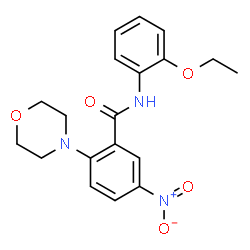 ChemSpider 2D Image | N-(2-Ethoxyphenyl)-2-(4-morpholinyl)-5-nitrobenzamide | C19H21N3O5