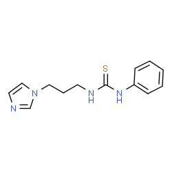 ChemSpider 2D Image | 1-[3-(1H-Imidazol-1-yl)propyl]-3-phenylthiourea | C13H16N4S