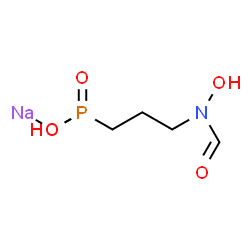 ChemSpider 2D Image | Sodium hydrogen {3-[formyl(hydroxy)amino]propyl}phosphonate | C4H9NNaO5P