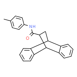 ChemSpider 2D Image | N-(4-Methylphenyl)tetracyclo[6.6.2.0~2,7~.0~9,14~]hexadeca-2,4,6,9,11,13-hexaene-15-carboxamide | C24H21NO