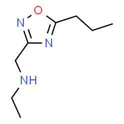 ChemSpider 2D Image | ethyl[(5-propyl-1,2,4-oxadiazol-3-yl)methyl]amine | C8H15N3O