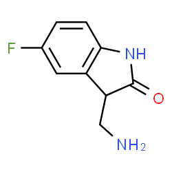 ChemSpider 2D Image | 3-(aminomethyl)-5-fluoroindolin-2-one | C9H9FN2O