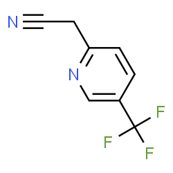 ChemSpider 2D Image | [5-(Trifluoromethyl)-2-pyridinyl]acetonitrile | C8H5F3N2