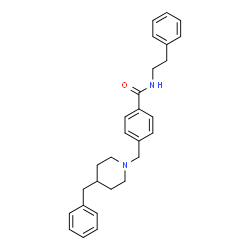ChemSpider 2D Image | 4-[(4-Benzyl-1-piperidinyl)methyl]-N-(2-phenylethyl)benzamide | C28H32N2O
