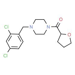 ChemSpider 2D Image | [4-(2,4-Dichlorobenzyl)-1-piperazinyl](tetrahydro-2-furanyl)methanone | C16H20Cl2N2O2