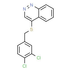 ChemSpider 2D Image | 4-[(3,4-Dichlorobenzyl)sulfanyl]cinnoline | C15H10Cl2N2S