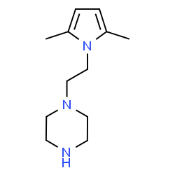 ChemSpider 2D Image | 1-[2-(2,5-dimethylpyrrol-1-yl)ethyl]piperazine | C12H21N3