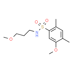 ChemSpider 2D Image | 5-Methoxy-N-(3-methoxypropyl)-2,4-dimethylbenzenesulfonamide | C13H21NO4S