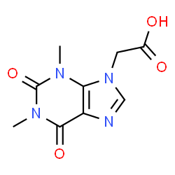 ChemSpider 2D Image | (1,3-dimethyl-2,6-dioxopurin-9-yl)acetic acid | C9H10N4O4