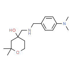 ChemSpider 2D Image | 4-({[4-(Dimethylamino)benzyl]amino}methyl)-2,2-dimethyltetrahydro-2H-pyran-4-ol | C17H28N2O2