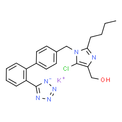 ChemSpider 2D Image | Losartan potassium | C22H22ClKN6O
