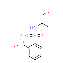ChemSpider 2D Image | N-(1-Methoxy-2-propanyl)-2-nitrobenzenesulfonamide | C10H14N2O5S