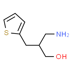 ChemSpider 2D Image | 3-Amino-2-(2-thienylmethyl)-1-propanol | C8H13NOS