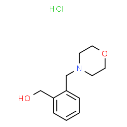 ChemSpider 2D Image | (2-(Morpholinomethyl)phenyl)methanol hydrochloride | C12H18ClNO2