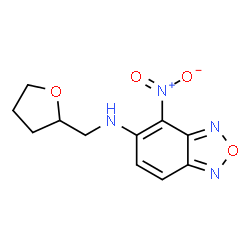 ChemSpider 2D Image | 4-Nitro-N-(tetrahydro-2-furanylmethyl)-2,1,3-benzoxadiazol-5-amine | C11H12N4O4