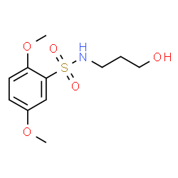 ChemSpider 2D Image | N-(3-Hydroxypropyl)-2,5-dimethoxybenzenesulfonamide | C11H17NO5S
