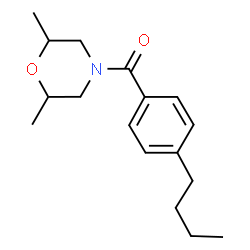 ChemSpider 2D Image | (4-Butylphenyl)(2,6-dimethyl-4-morpholinyl)methanone | C17H25NO2