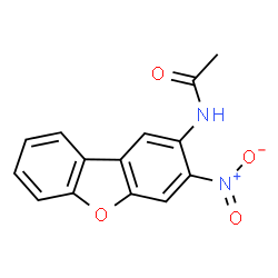 ChemSpider 2D Image | N-(3-Nitrodibenzo[b,d]furan-2-yl)acetamide | C14H10N2O4