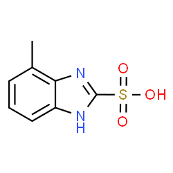ChemSpider 2D Image | 4-Methyl-1H-benzimidazole-2-sulfonic acid | C8H8N2O3S