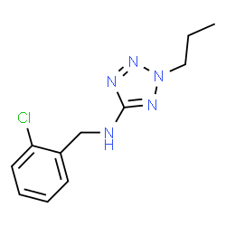 ChemSpider 2D Image | N-(2-Chlorobenzyl)-2-propyl-2H-tetrazol-5-amine | C11H14ClN5