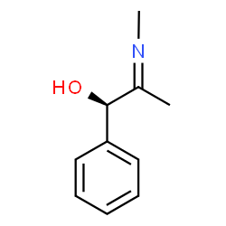 ChemSpider 2D Image | (R)-2-Methylimino-1-phenylpropan-1-ol | C10H13NO