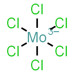 ChemSpider 2D Image | Hexachloromolybdate(3-) | Cl6Mo
