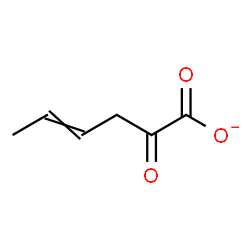 ChemSpider 2D Image | (4E)-2-Oxo-4-hexenoate | C6H7O3
