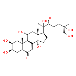 ChemSpider 2D Image | (25S)-11alpha,20,26-trihydroxyecdysone | C27H44O9