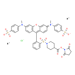 ChemSpider 2D Image | QSY9 succinimidyl ester | C43H39ClN4O13S3